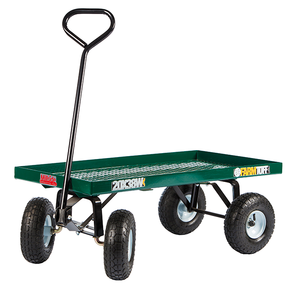 Metal Deck Wagon with Flat Free Pneumatic Tires - 20